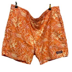 Vineyard Vines Mens Swim‎ Trunks ORANGE Tropical Nautical Size XL VACATION